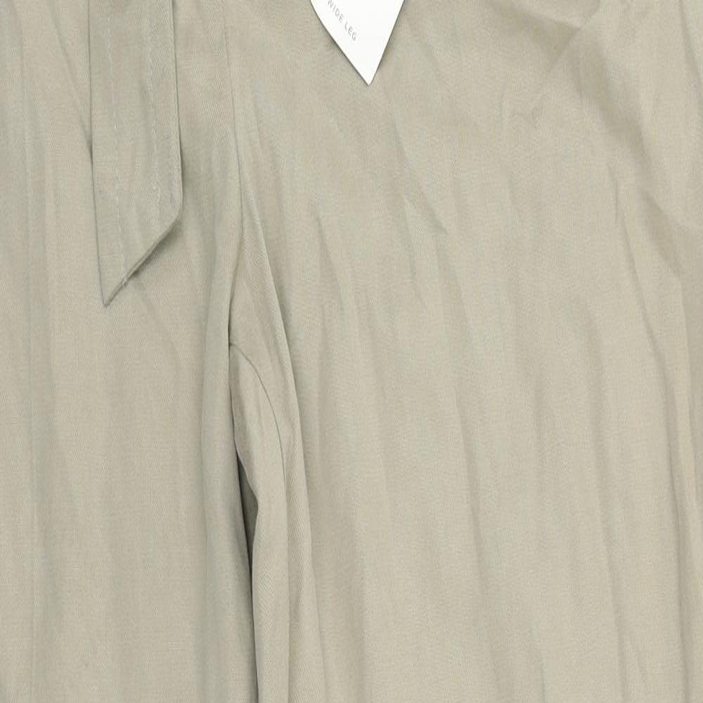 Per Una Womens Beige   Trousers  Size 14 L30 in - BELTED
