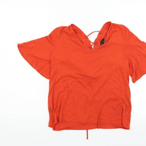 New Look Womens Orange   Basic T-Shirt Size 12