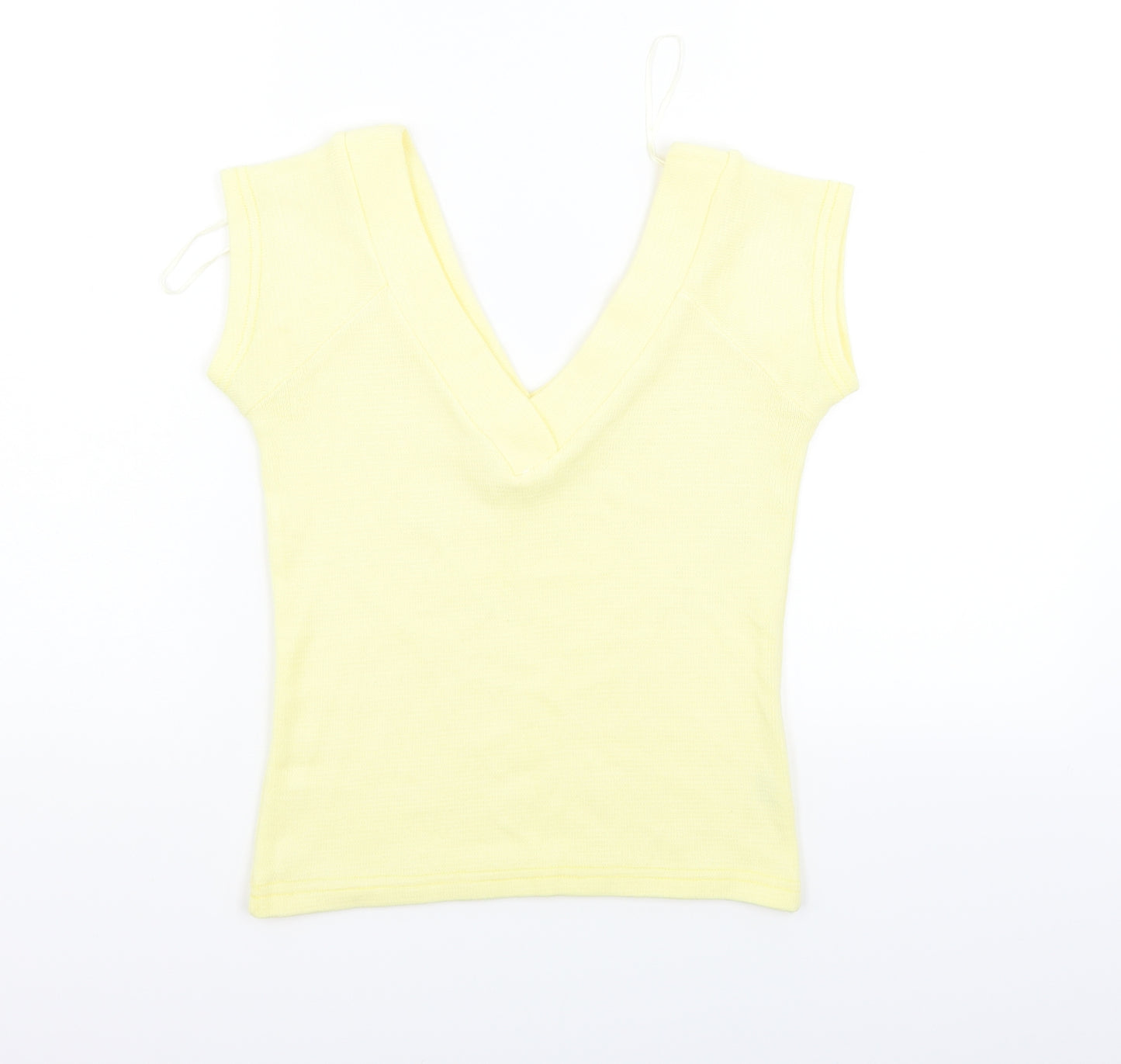 Preworn Womens Yellow   Vest Jumper Size L
