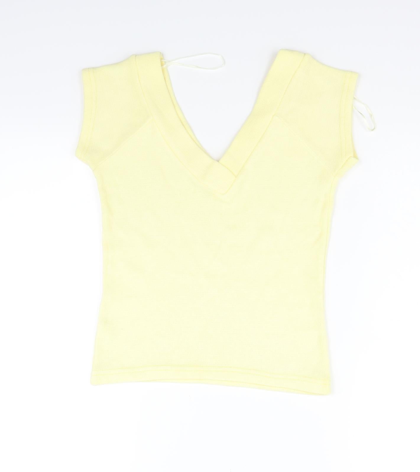 Preworn Womens Yellow   Vest Jumper Size L