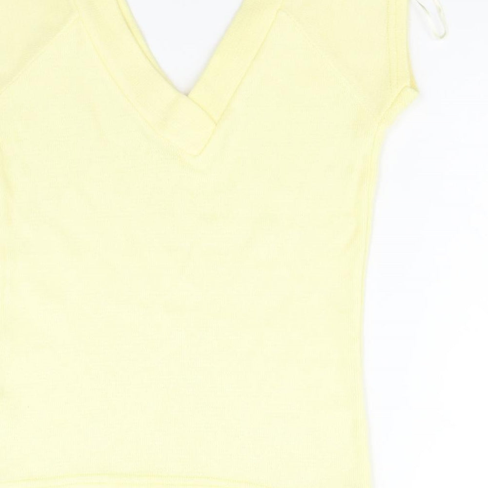 Preworn Womens Yellow   Vest Jumper Size L