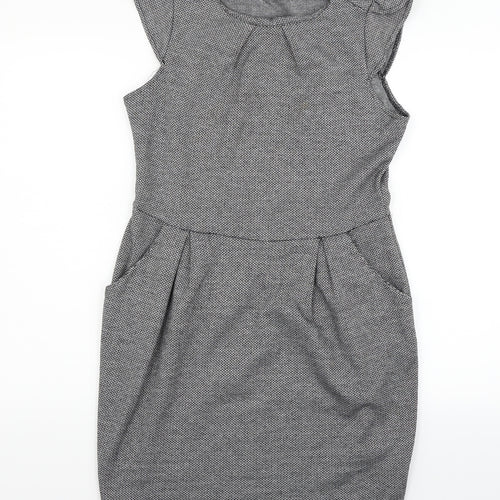 Atmosphere Womens Grey Geometric  Fit & Flare  Size 14