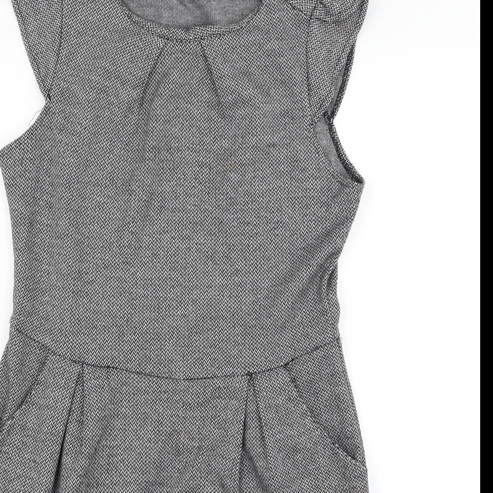 Atmosphere Womens Grey Geometric  Fit & Flare  Size 14