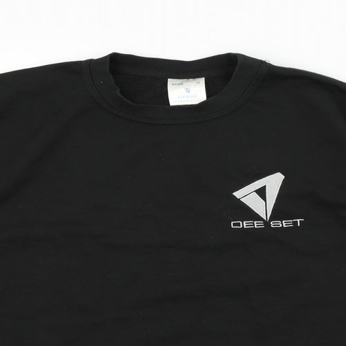 Uneek Mens Black   Pullover Jumper Size M