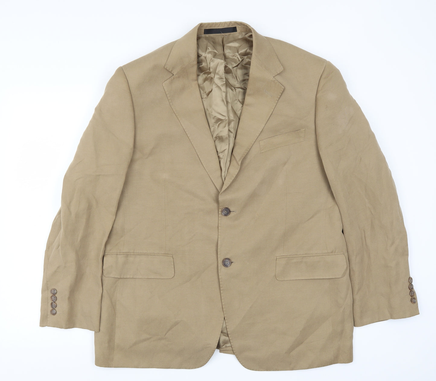 Marks and Spencer Mens Beige   Jacket Suit Size 42