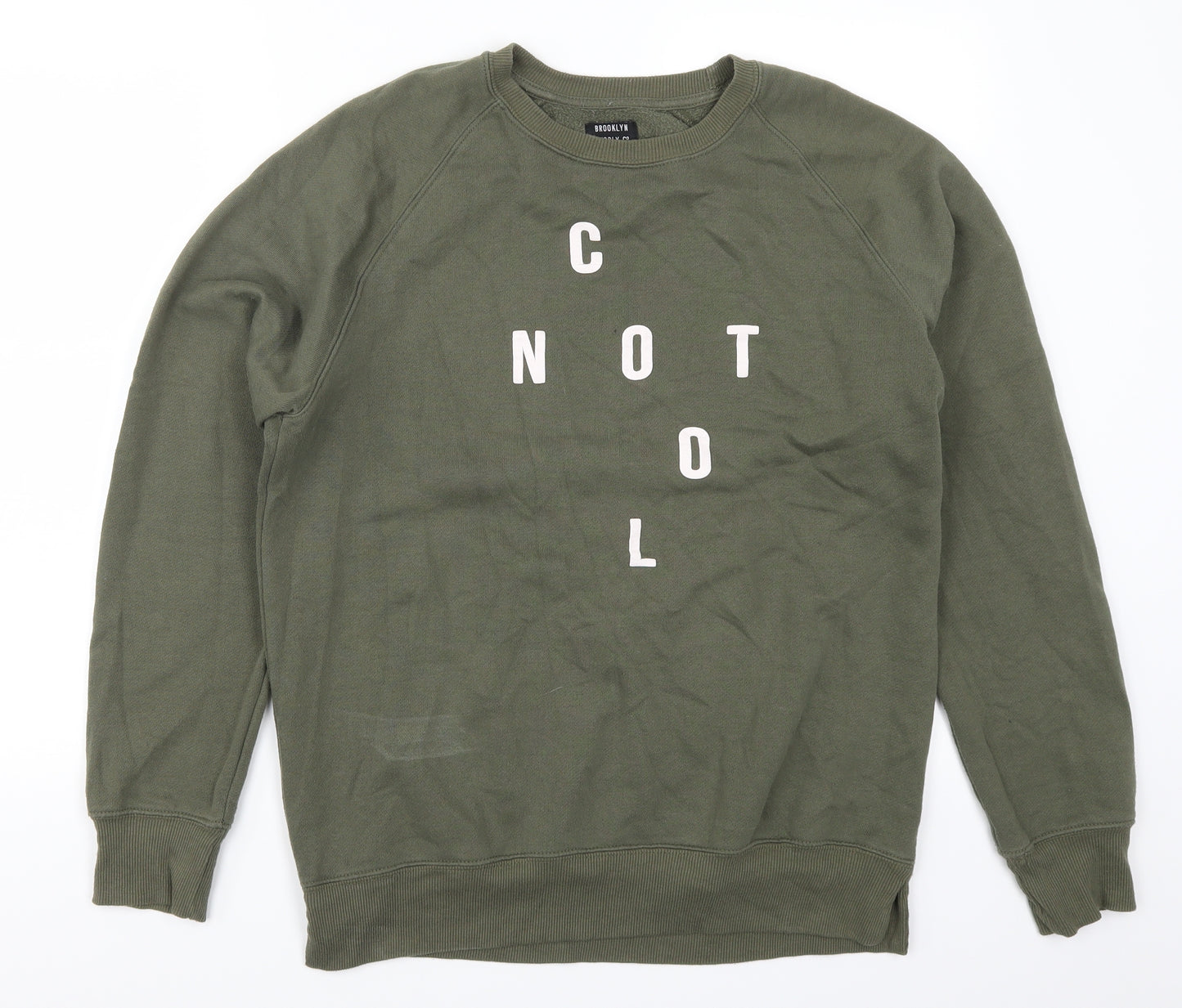 Brooklyn Supply Co Mens Green   Pullover Sweatshirt Size M  - Not Cool