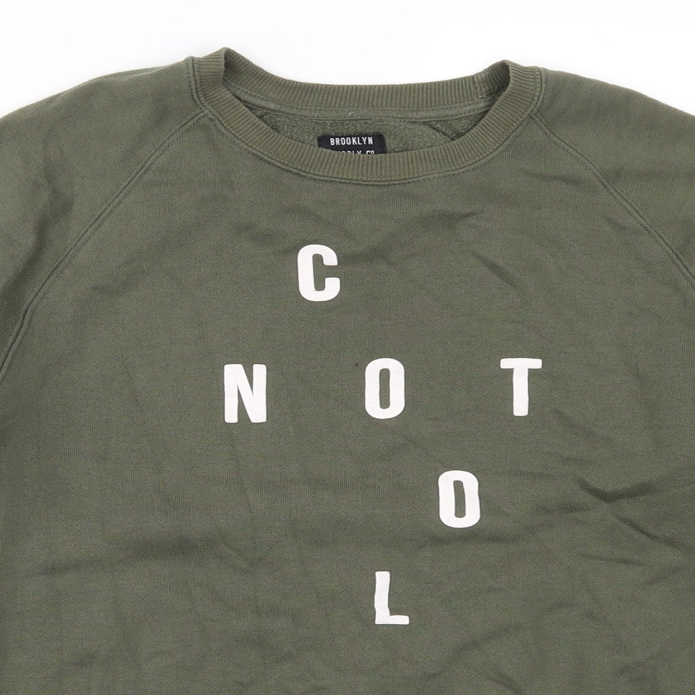 Brooklyn Supply Co Mens Green   Pullover Sweatshirt Size M  - Not Cool