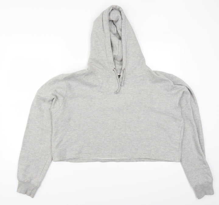 Boohoo Womens Grey Pullover Hoodie Size 16