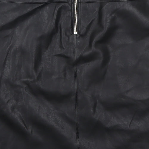 Dorothy Perkins Womens Black   A-Line Skirt Size 8