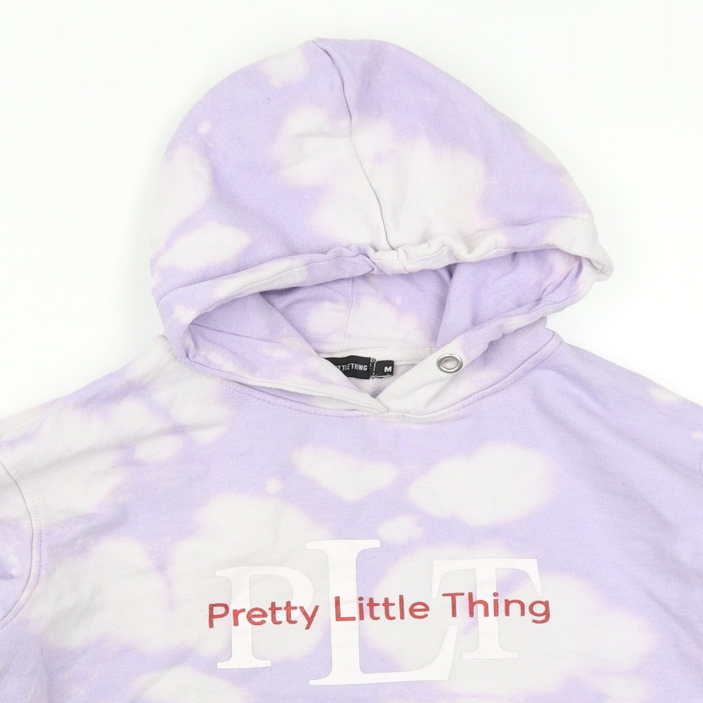 PRETTYLITTLETHING Womens Purple   Pullover Hoodie Size M