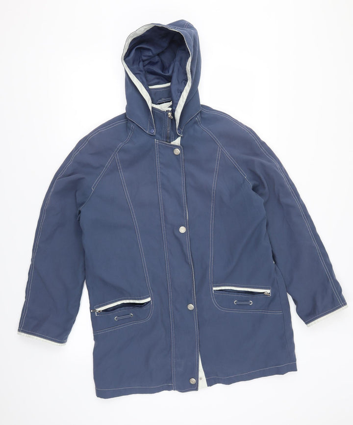 Berkertex Womens Blue Jacket Coat Size 10