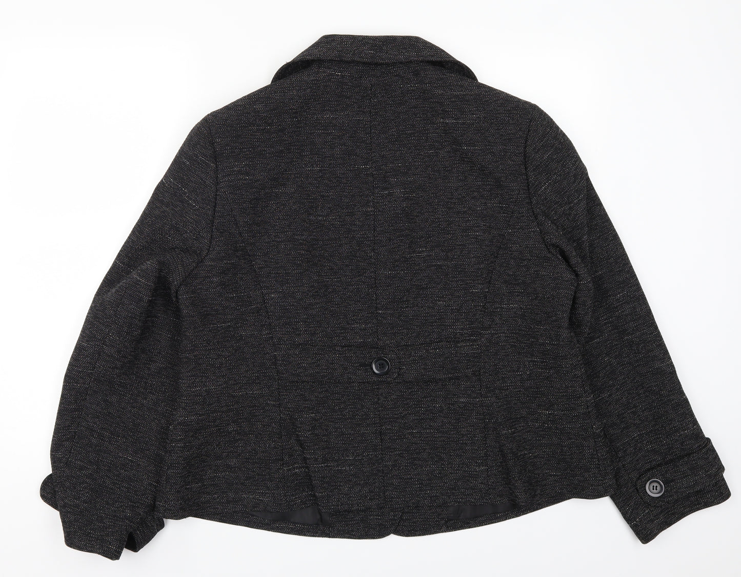 Nine West Womens Grey  Rayon Jacket Suit Jacket Size 14