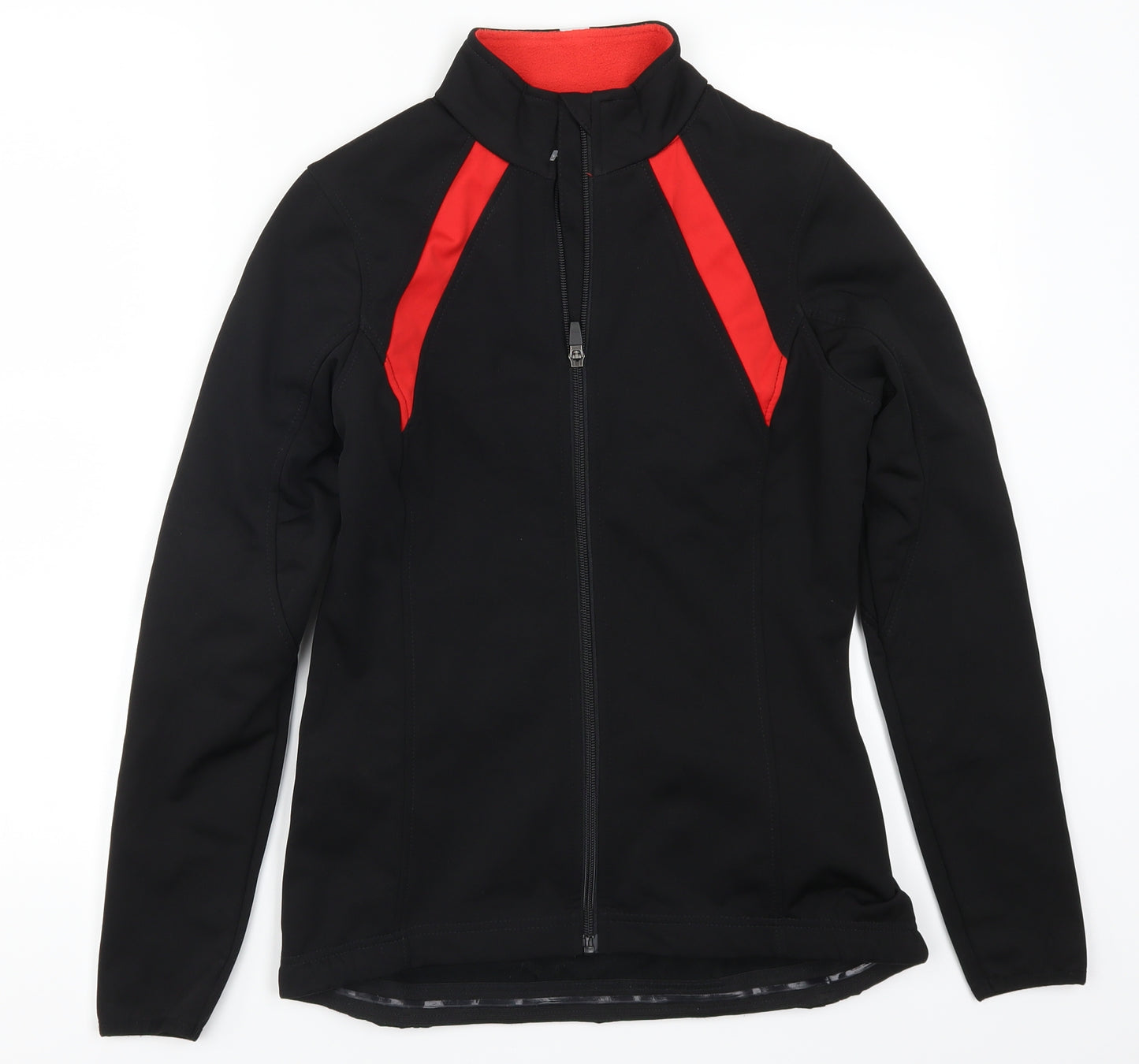 Crane Womens Black   Jacket  Size 10  - Red
