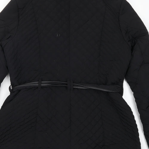 NEXT Womens Black   Quilted Coat Size 12