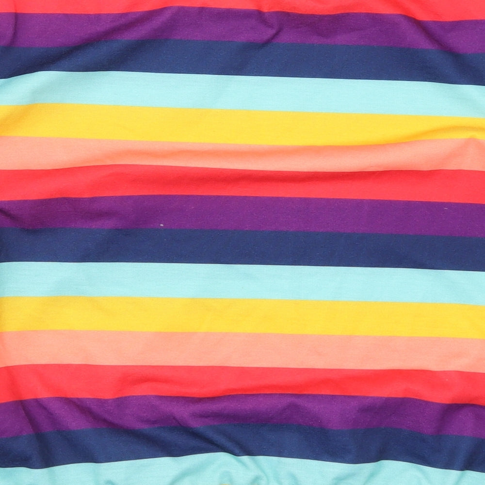 SheIn Womens Multicoloured Striped  Pullover Sweatshirt Size L