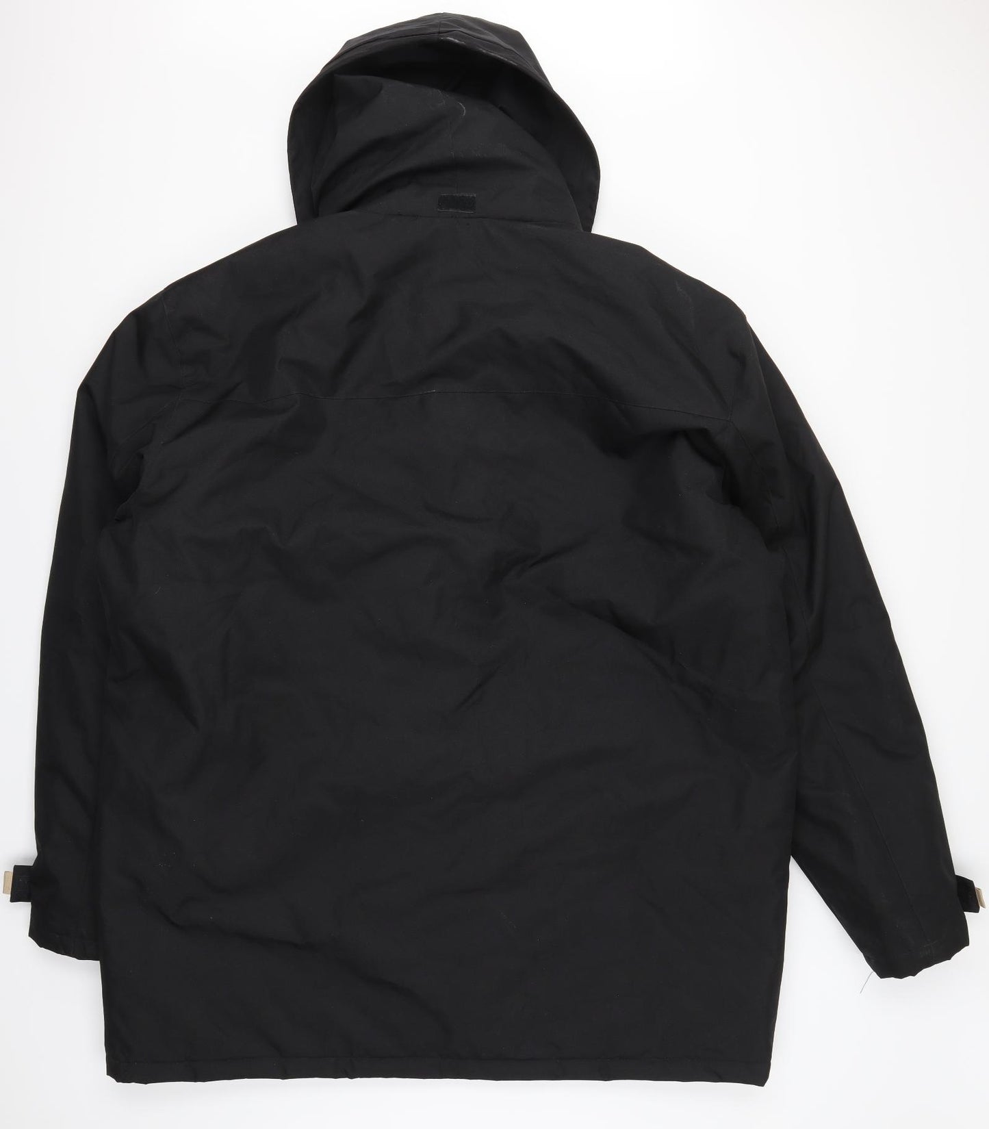 YHA Mens Black   Overcoat Coat Size 4XL