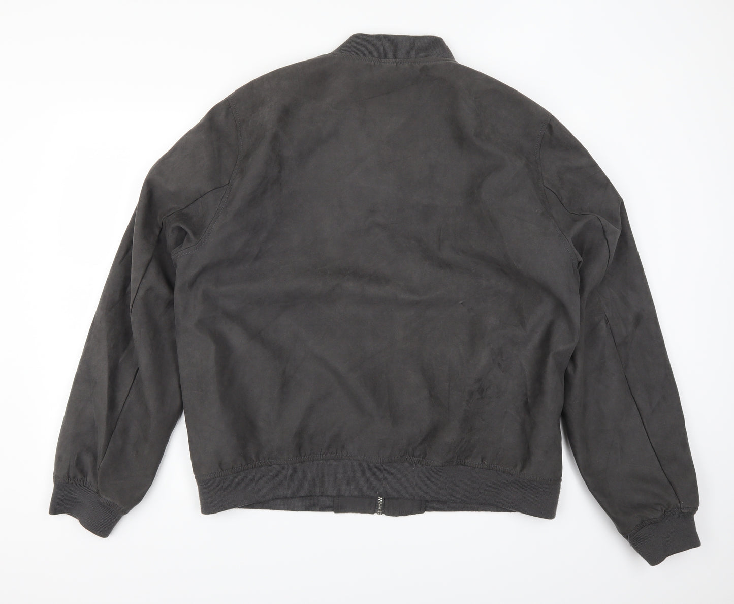 Matalan Mens Grey   Bomber Jacket Coat Size 2XL