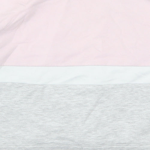 H&M Girls Pink Striped  Pullover Sweatshirt Size 11-12 Years  - The Future is Yours