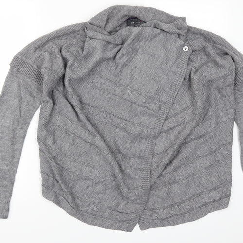Per Una Womens Grey   Cardigan Jumper Size 10