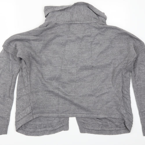 Per Una Womens Grey   Cardigan Jumper Size 10