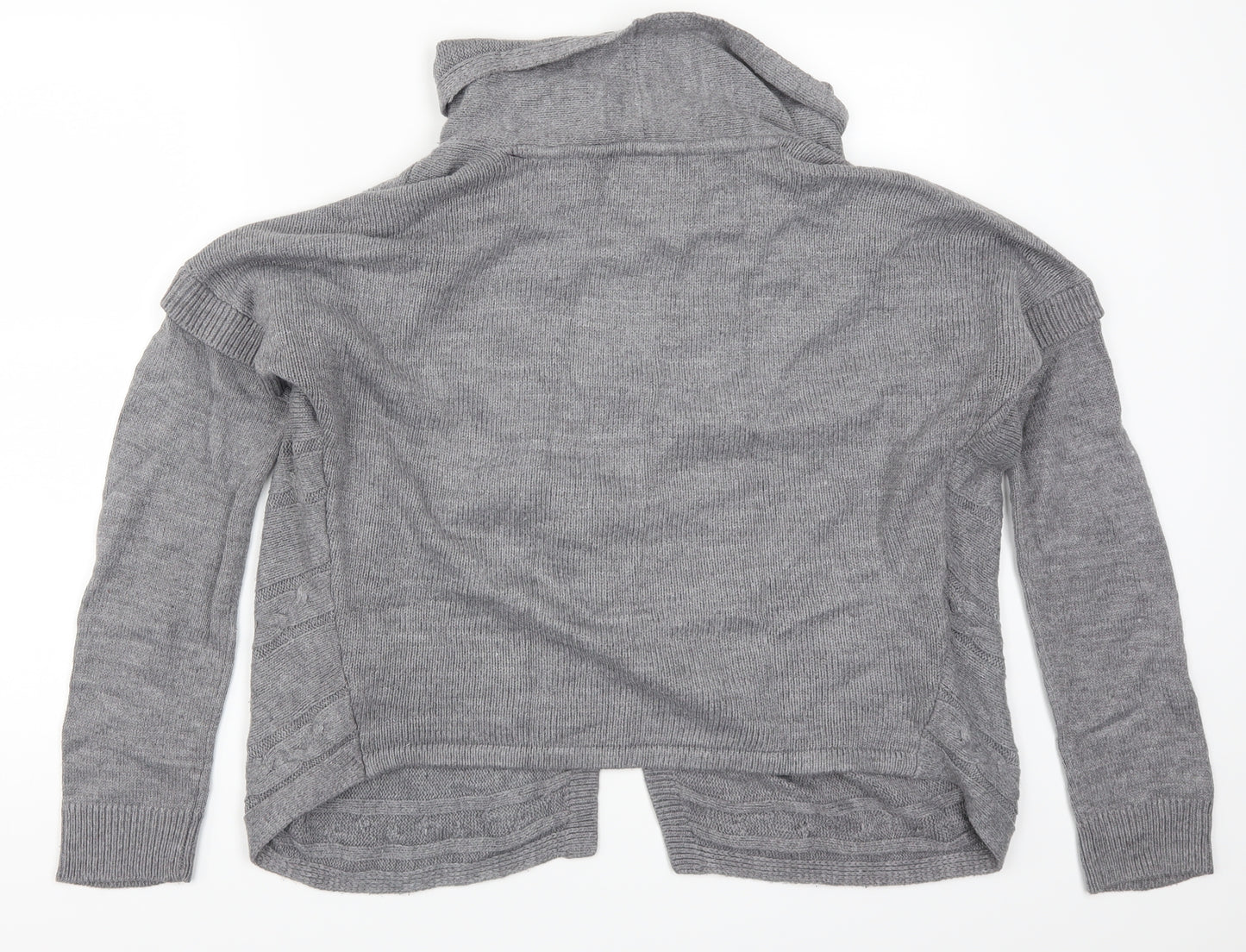 Per Una Womens Grey   Cardigan Jumper Size 10