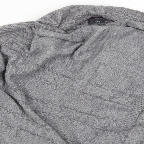 Per Una Womens Grey   Cardigan Jumper Size 10