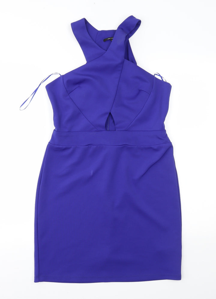Lost Society Womens Blue Sheath Size 14