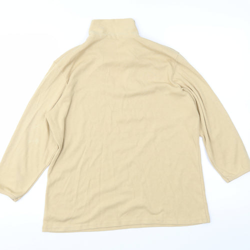 Agenda Womens Yellow   Basic T-Shirt Size 14