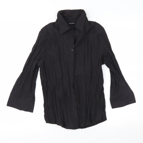 Atmosphere Womens Black   Basic Button-Up Size 12