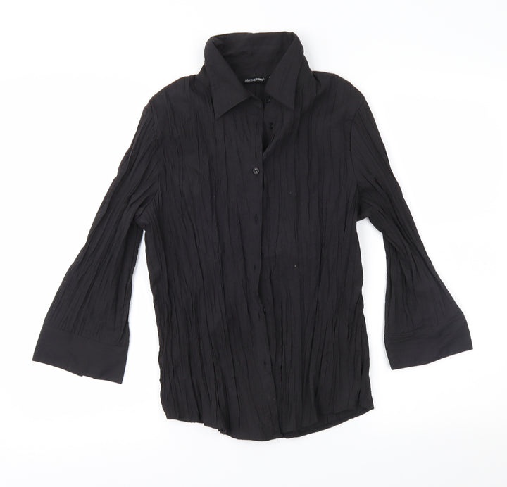 Atmosphere Womens Black   Basic Button-Up Size 12