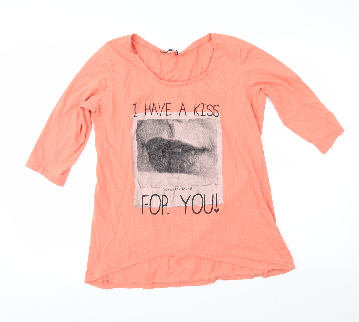 Select Womens Orange   Basic T-Shirt Size 14