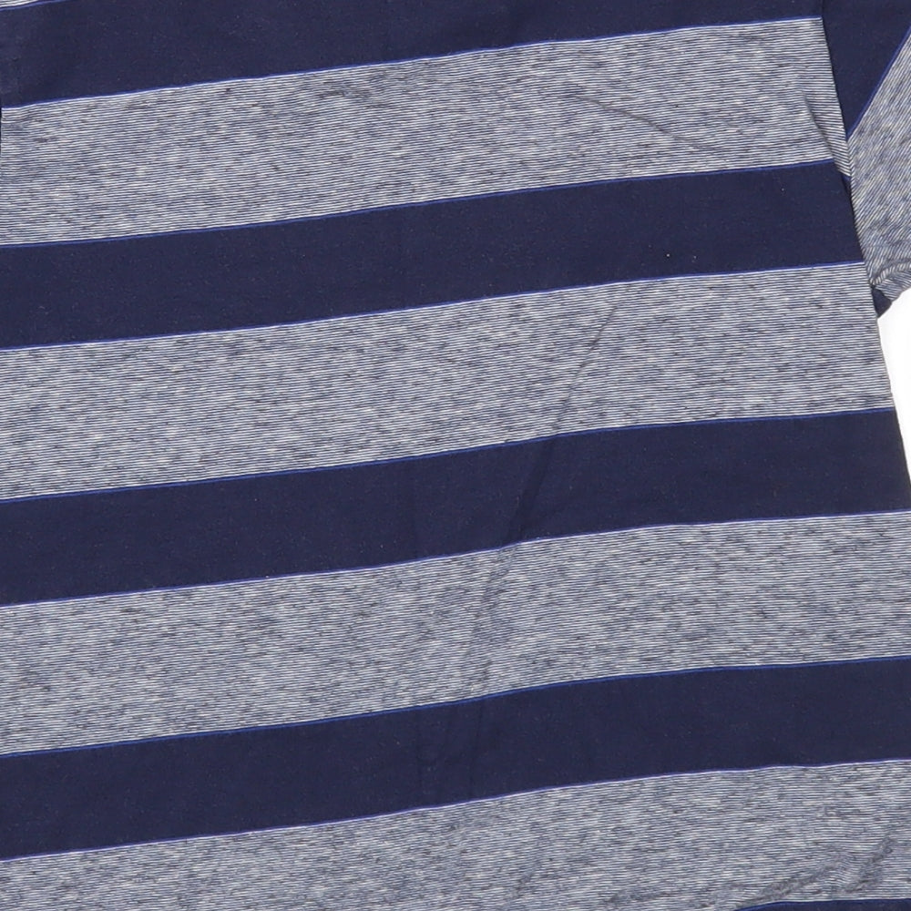 Primark Boys Blue Striped  Basic T-Shirt Size 7-8 Years