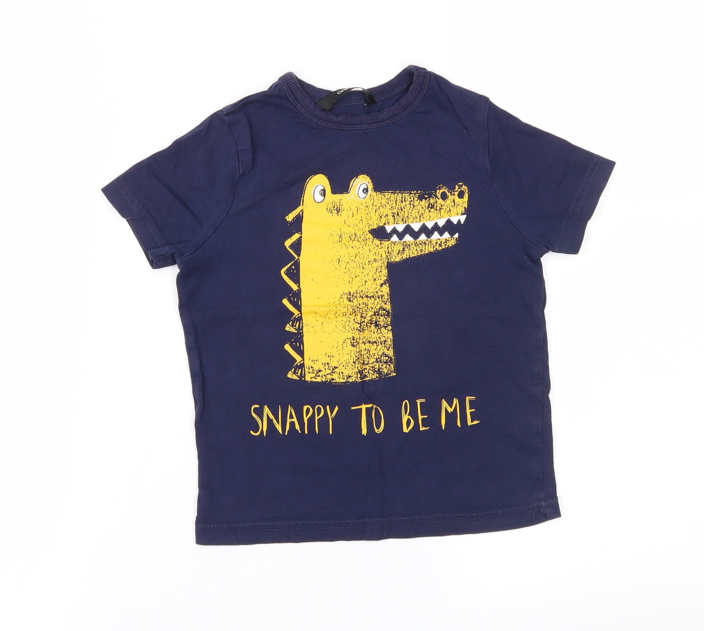 George Boys Blue   Basic T-Shirt Size 18-24 Months