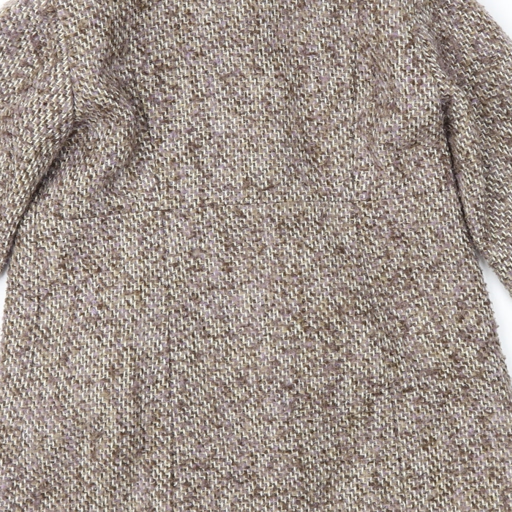 Monsoon Girls Brown   Overcoat Coat Size 5-6 Years