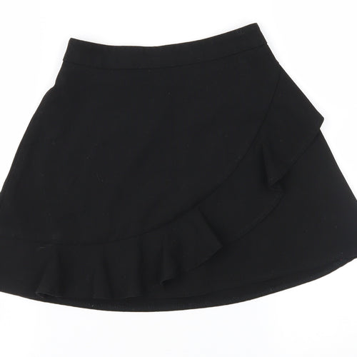George Girls Black   A-Line Skirt Size 5-6 Years