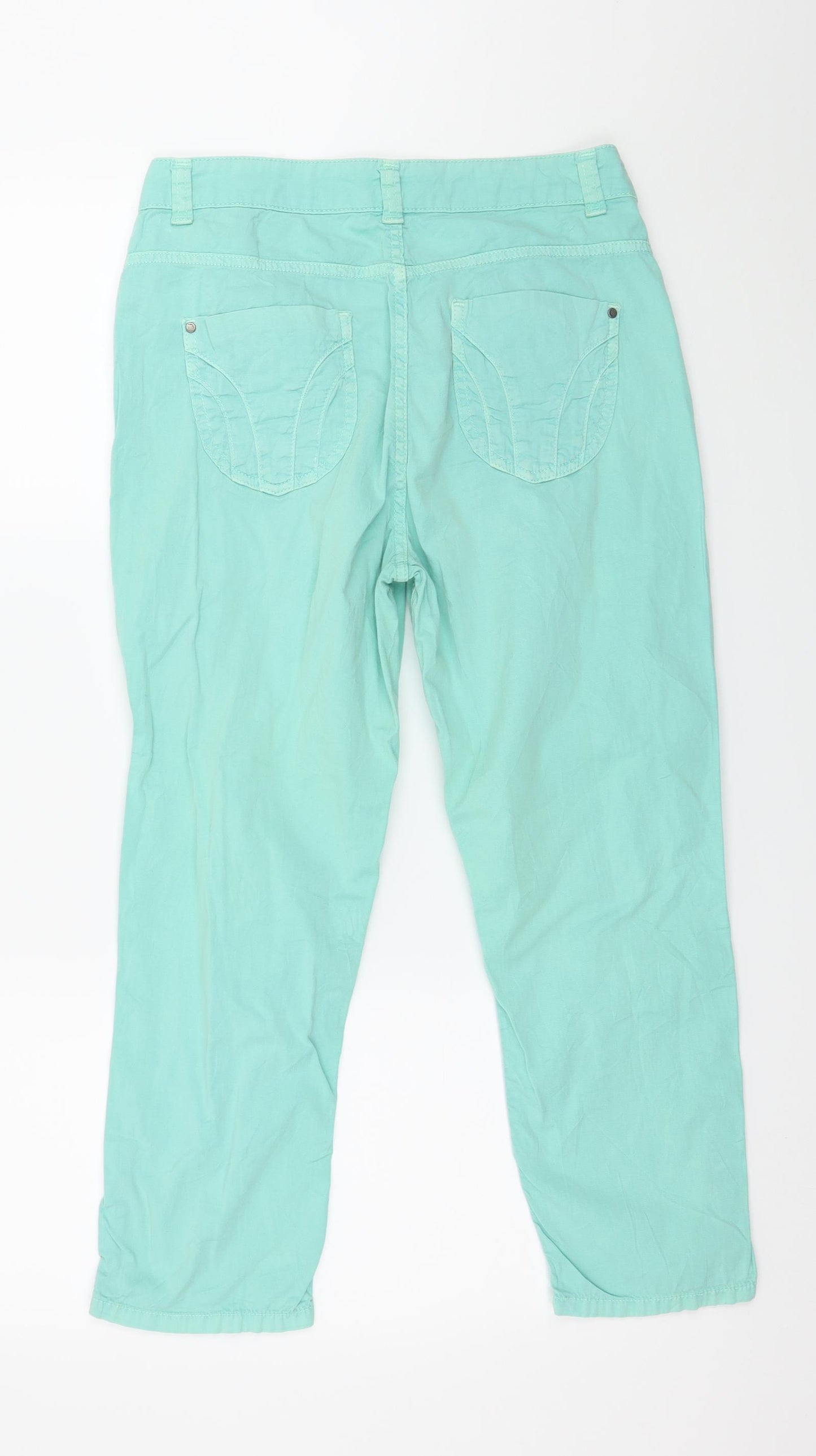 Sally Summer Womens Green   Trousers  Size 14 L23 in