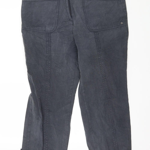 Bonita Womens Grey   Cropped Trousers Size 32 in L24 in