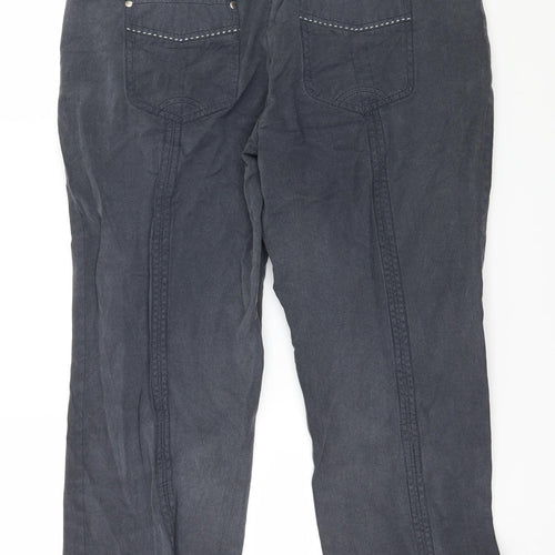 Bonita Womens Grey   Cropped Trousers Size 32 in L24 in