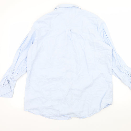George Womens Blue   Basic Button-Up Size 18
