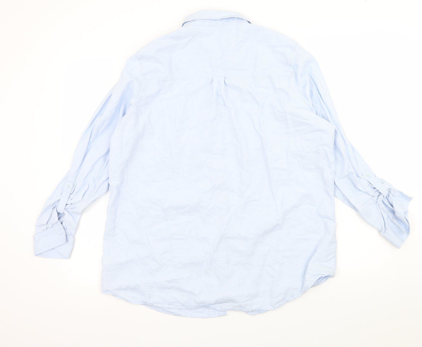 George Womens Blue   Basic Button-Up Size 18