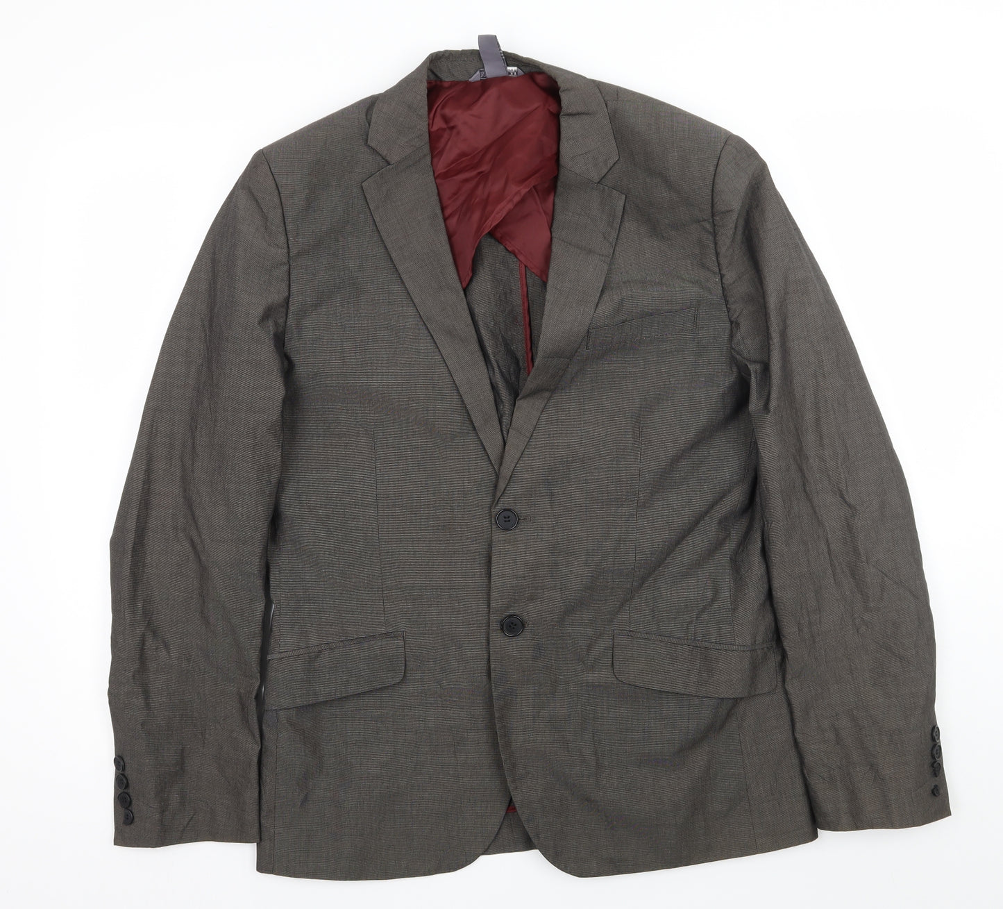 H&M Mens Grey   Jacket Suit Jacket Size L