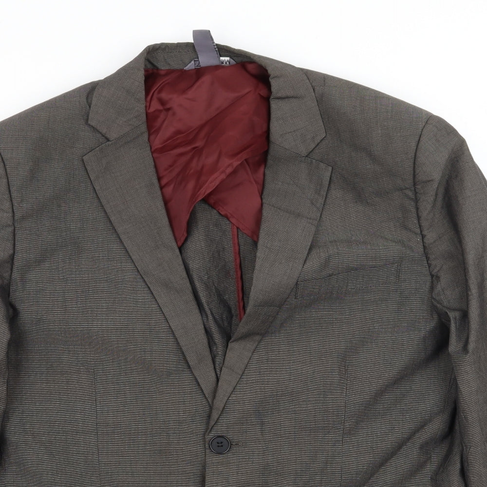 H&M Mens Grey   Jacket Suit Jacket Size L