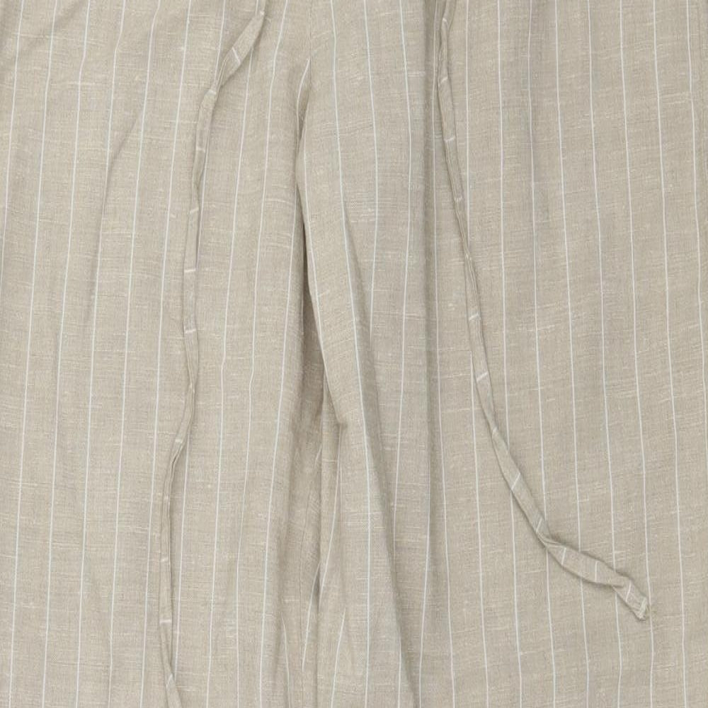 Rohan Womens Beige Striped  Trousers  Size 12 L30 in