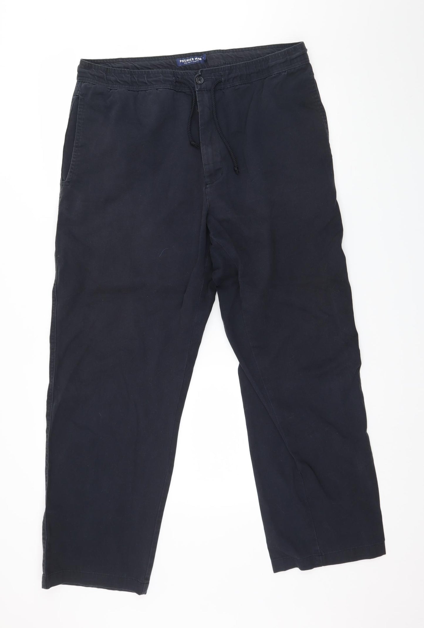 Premier Man Mens Blue   Trousers  Size 36 in L29 in