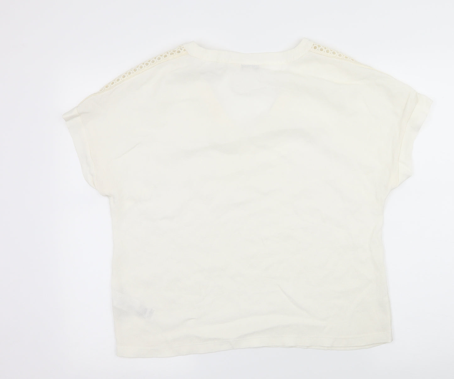 Miss Selfridge Womens Ivory   Basic Blouse Size 12
