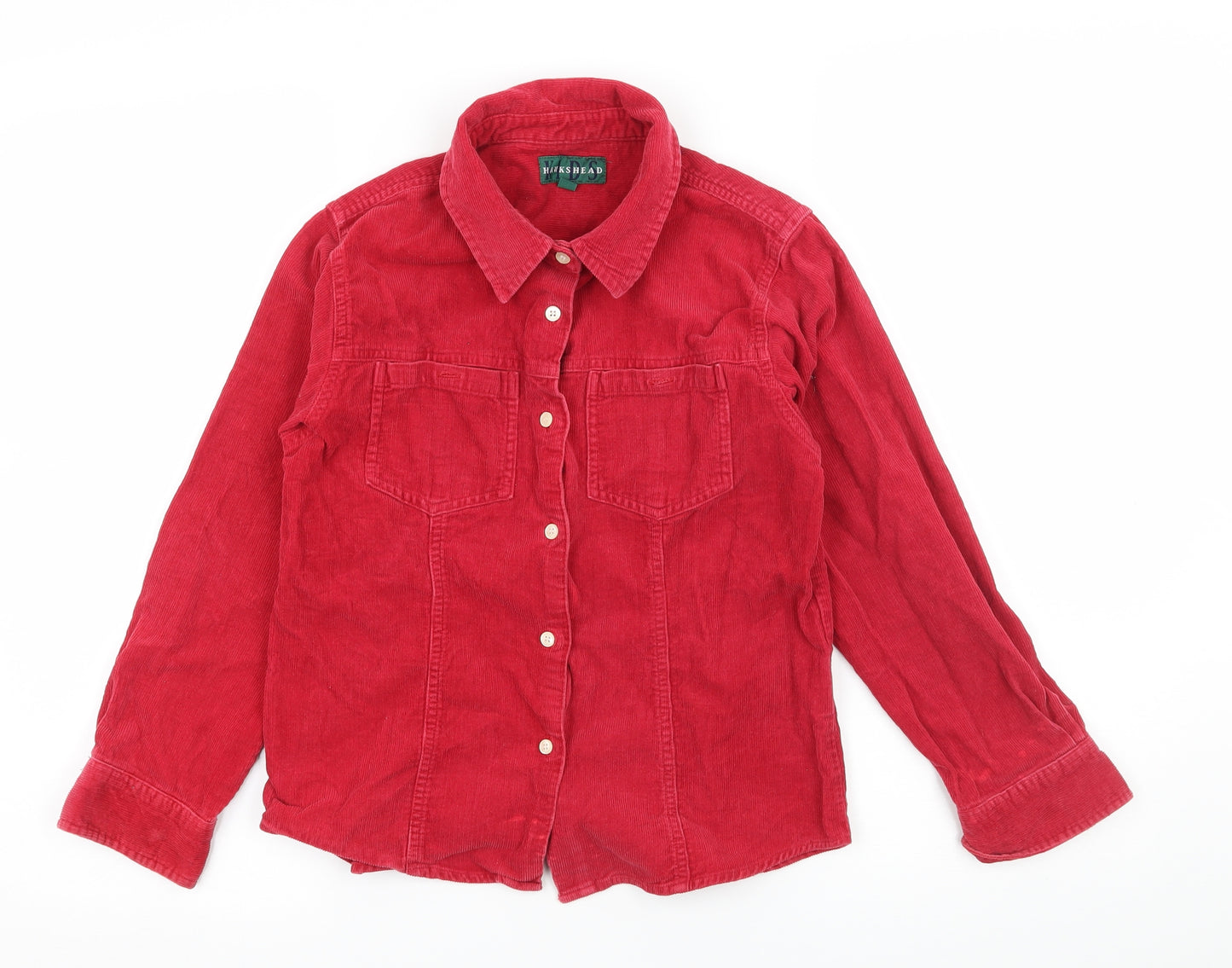 Hawkshead Boys Red  Corduroy Basic Button-Up Size 9-10 Years