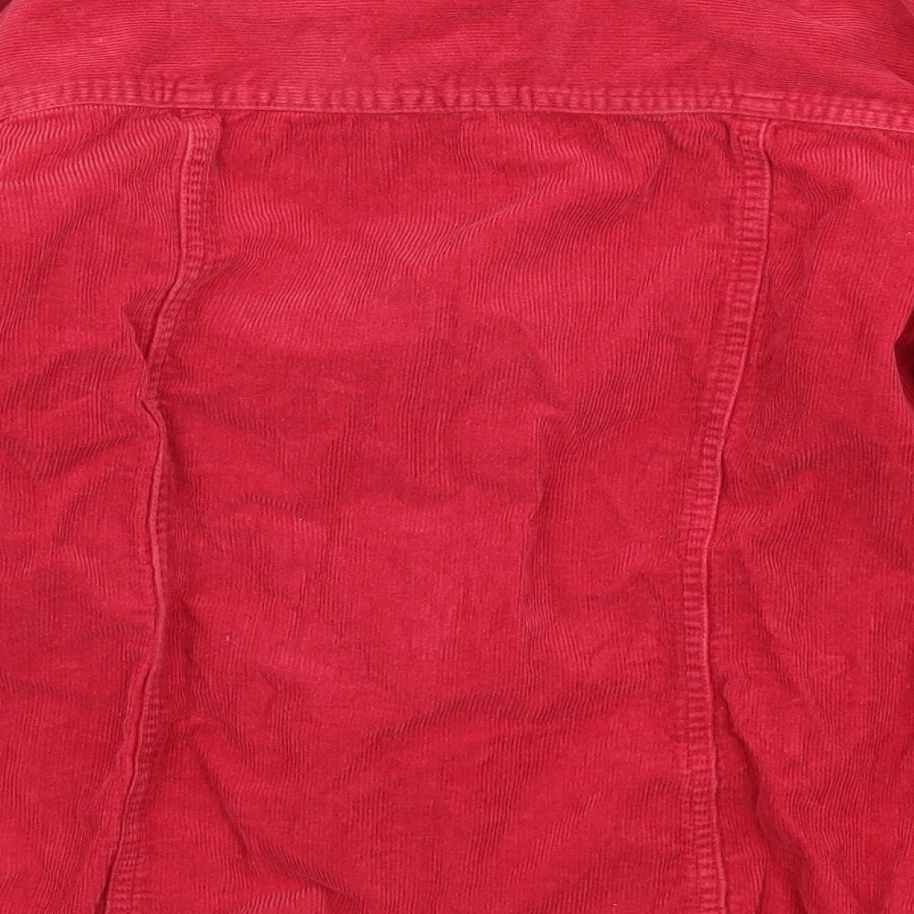Hawkshead Boys Red  Corduroy Basic Button-Up Size 9-10 Years