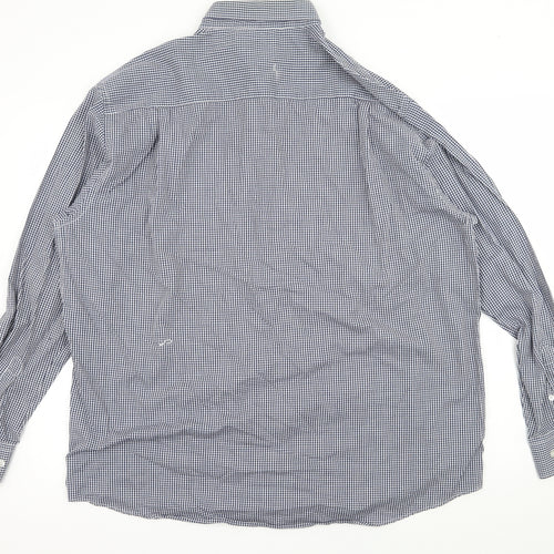 F&F Mens Blue Check   Button-Up Size 18