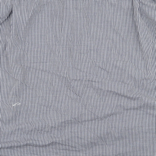 F&F Mens Blue Check   Button-Up Size 18