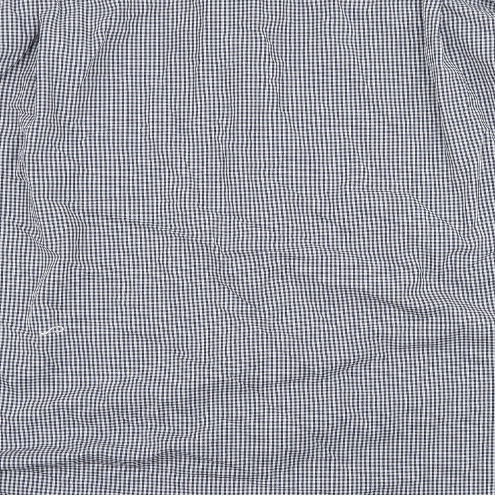 F&F Mens Blue Check   Button-Up Size 18